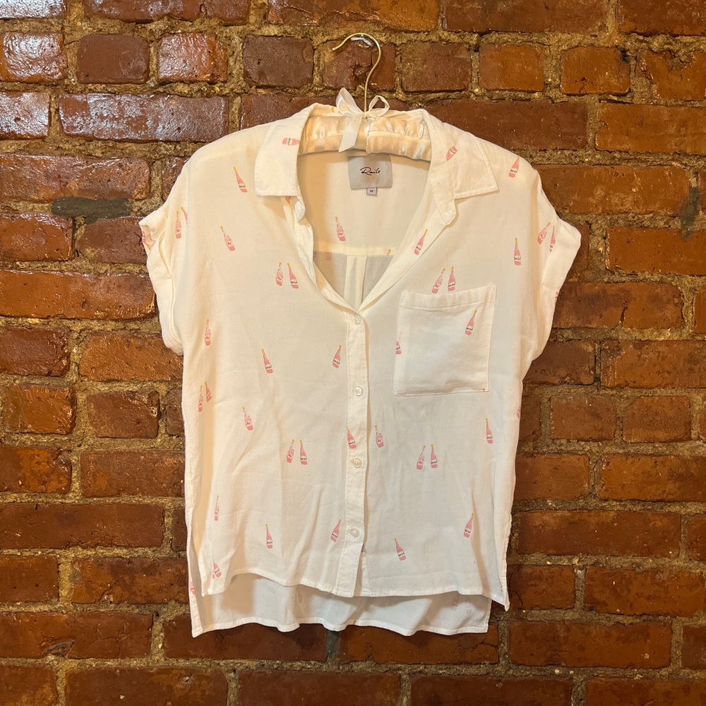 Rails Whitney Rose All Day short sleeve blouse